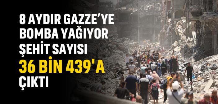 İsrail'in 240 Günde Gazze'de 36 Bin 439 ŞEHİD etti.